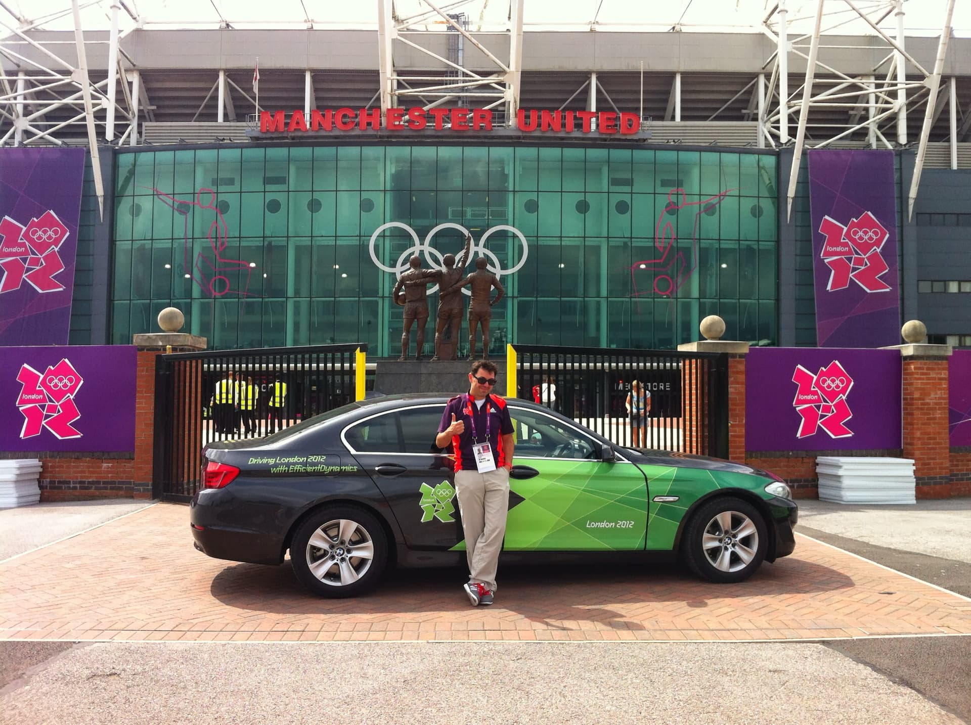 Ilker Akansel as a London 2012 Olympics transport volunteer leader.