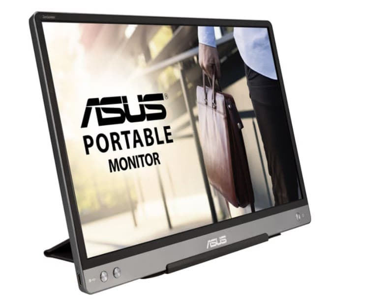 ASUS ZenScreen MB14AC 14 inch portable monitor, full HD with USB-C, for remote work productivity.