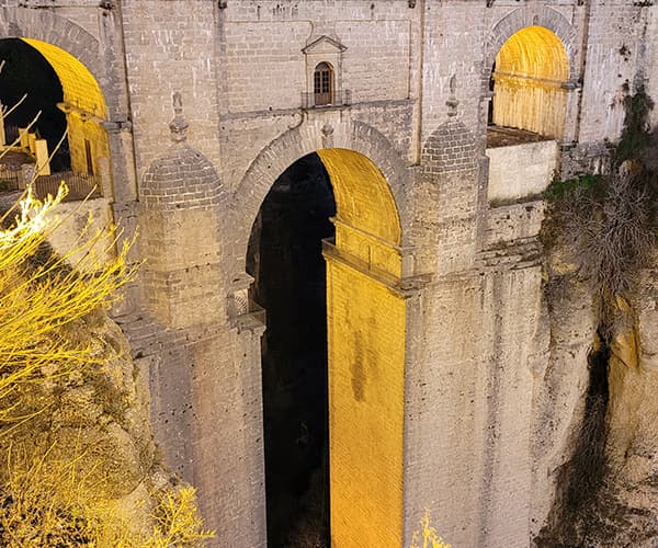 The Puente Nuevo bridge spanning the gorge at Ronda near Málaga, a stop on a culture-led company offsite