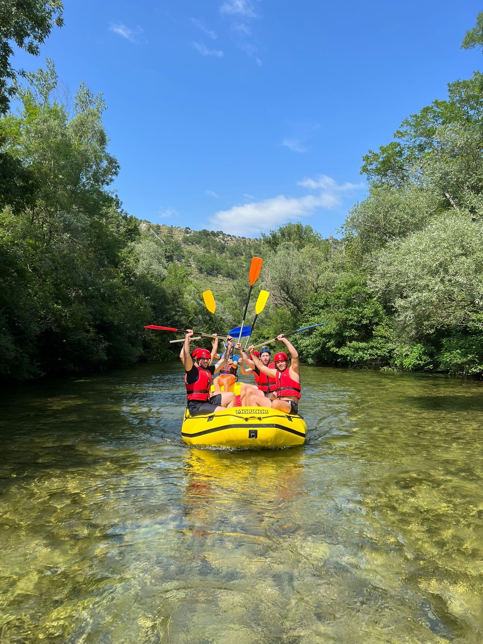 Driftawave workation team adventure on Croatian river