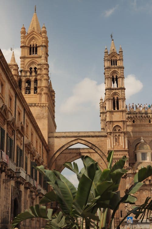 Palermo Cathedral Gothic towers